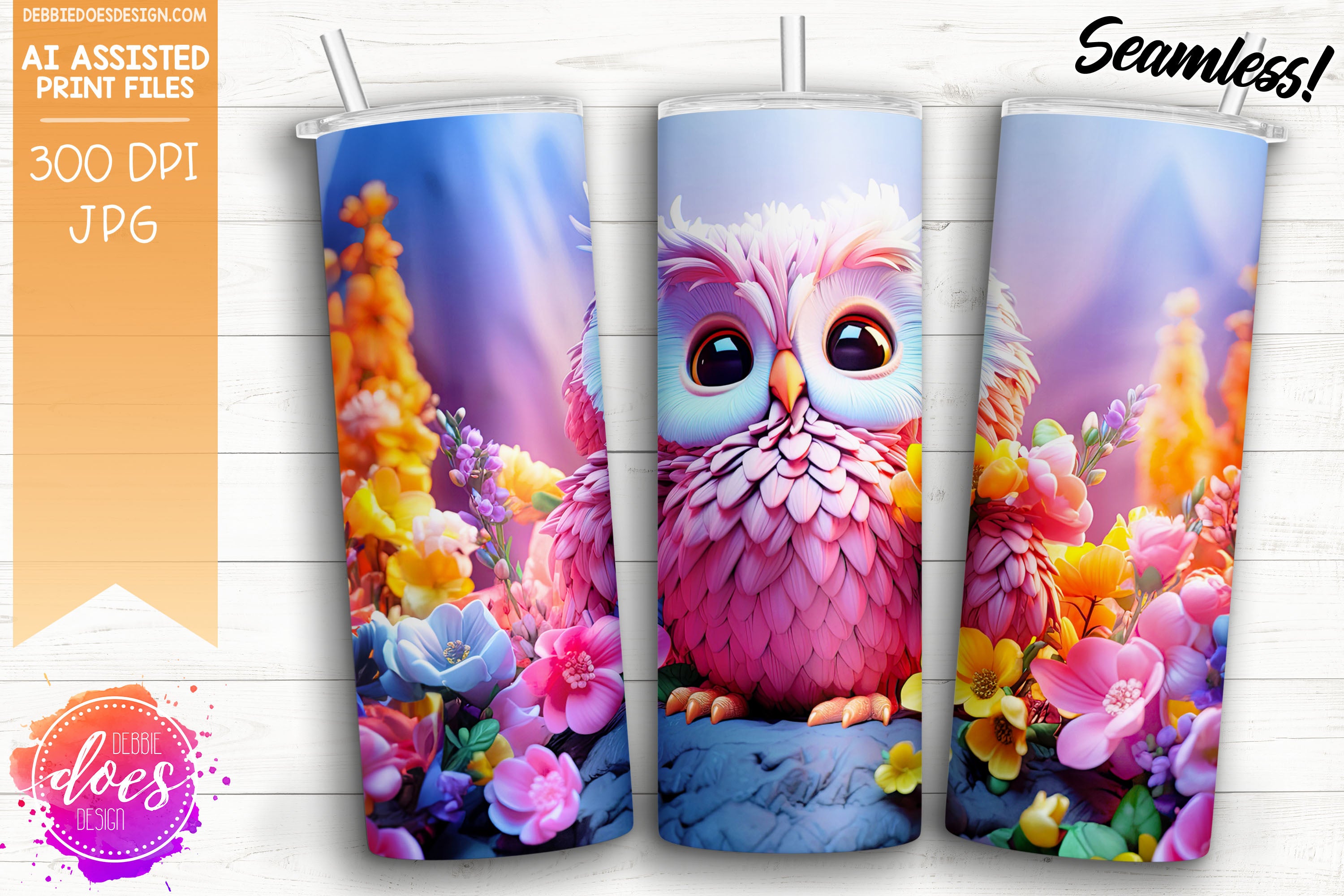 3D Daisy Flower Tumbler – Be Cute Designs