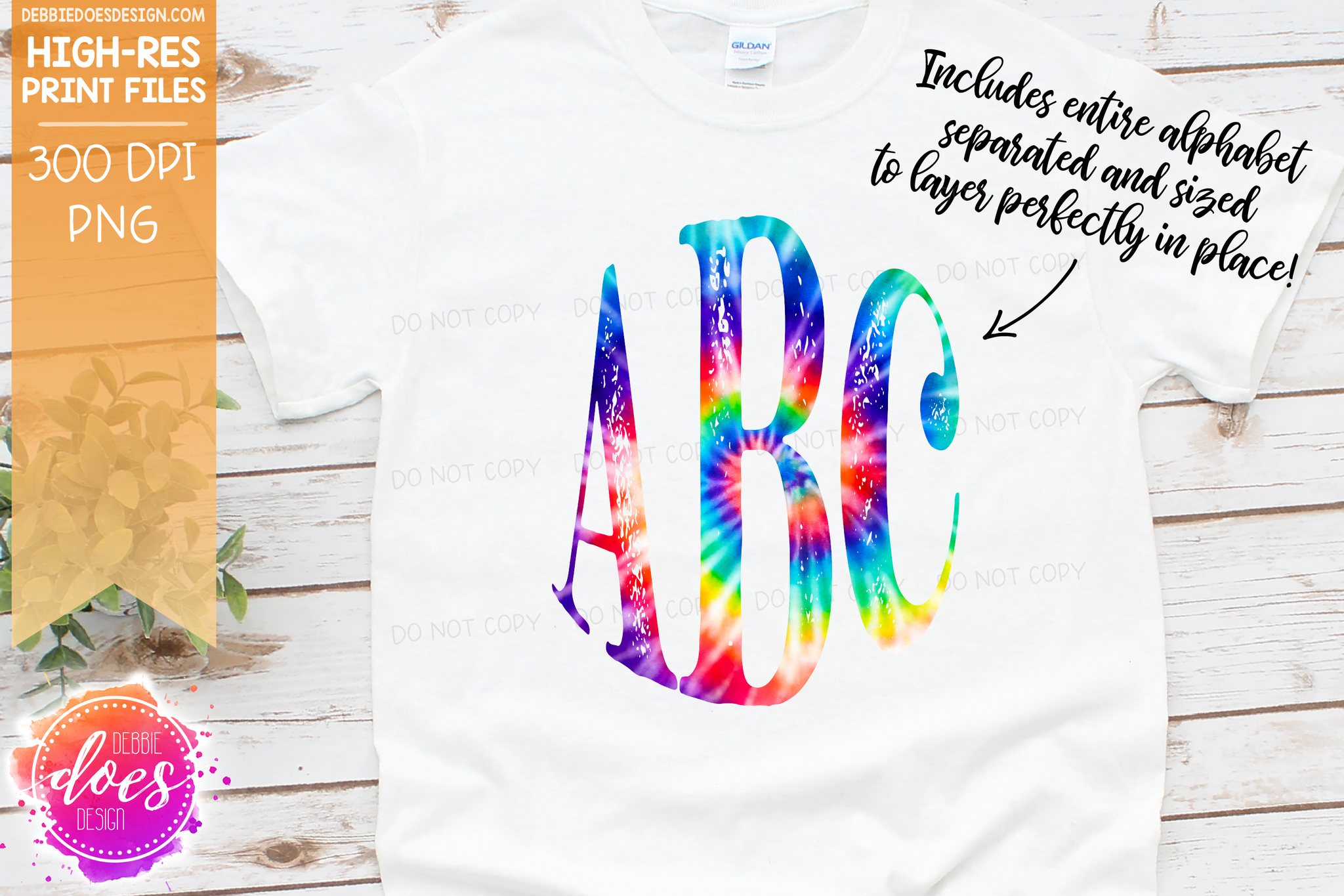 Tie Dye Monogram Shirt