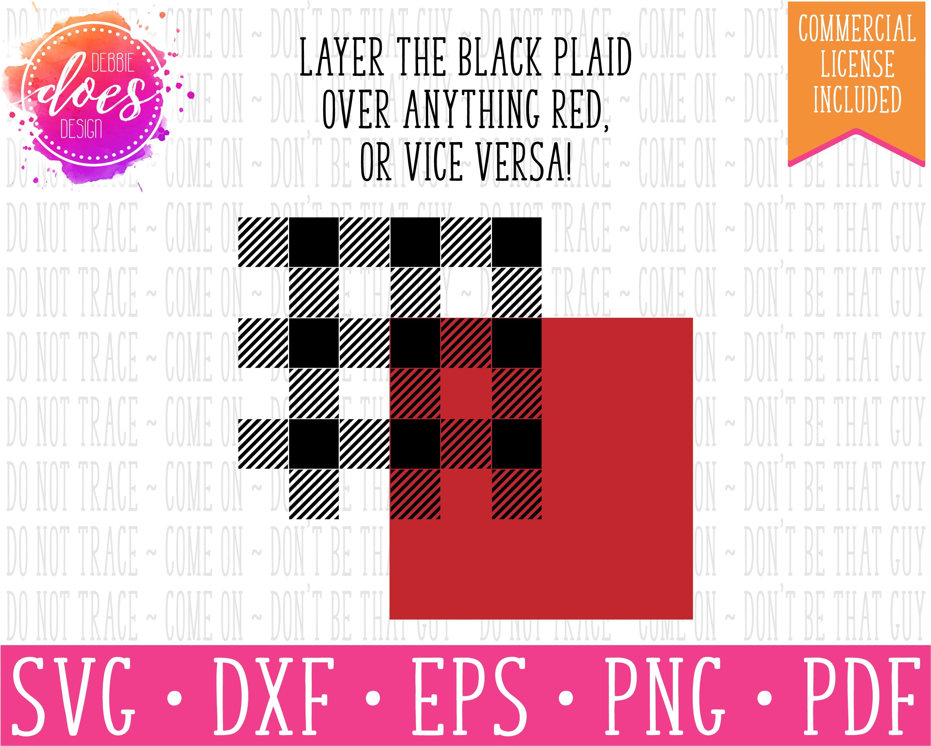 Buffalo plaid. Plaid pattern. Plaid SVG. Red and green plaid